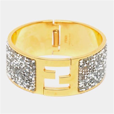 gold bracelet fendi|fendista diamond bracelet.